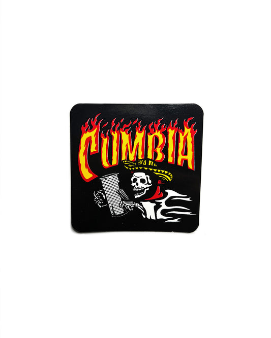 Cumbia Thrasher Skeleton Sticker