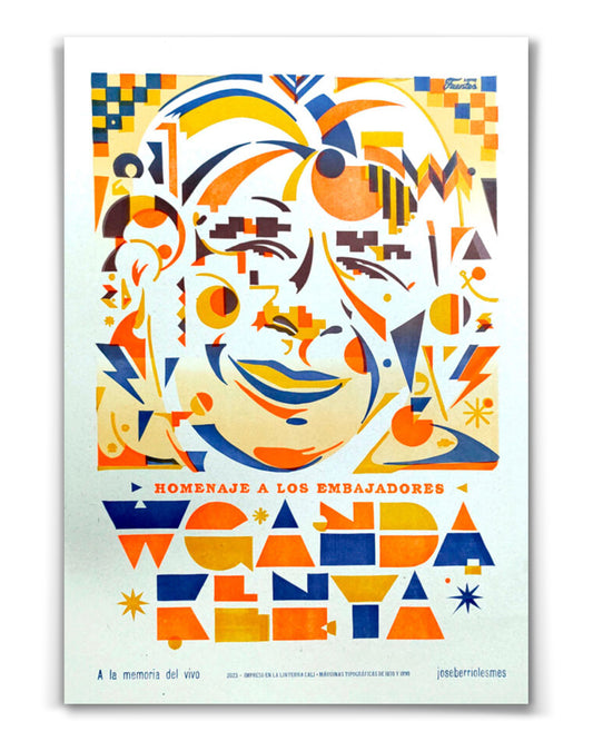 Poster Homenaje a los Embajadores by Jose Berrio